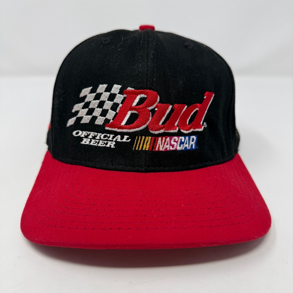 Vintage 1996 Budweiser Hat Cap Snapback NASCAR 50th Anniversary Bill Elliott